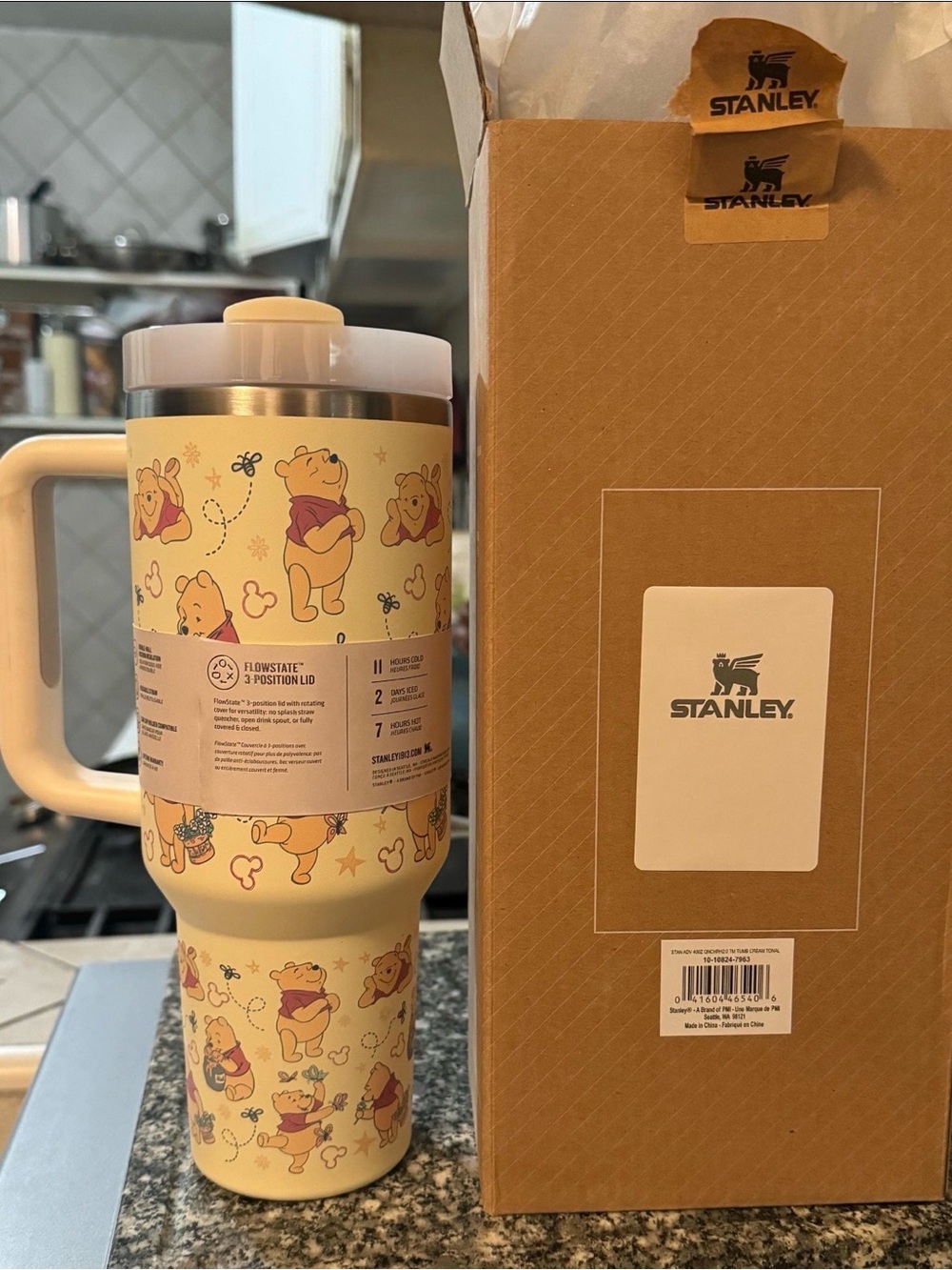 Stanley Cream Winnie the Pooh Travel Mug with Handle